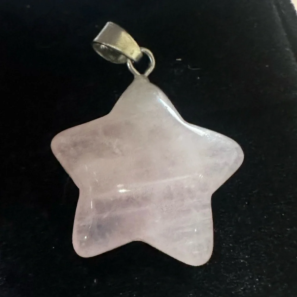 Stella Sophia Pink Star stone collar Pendant jewelry for dogs or cats